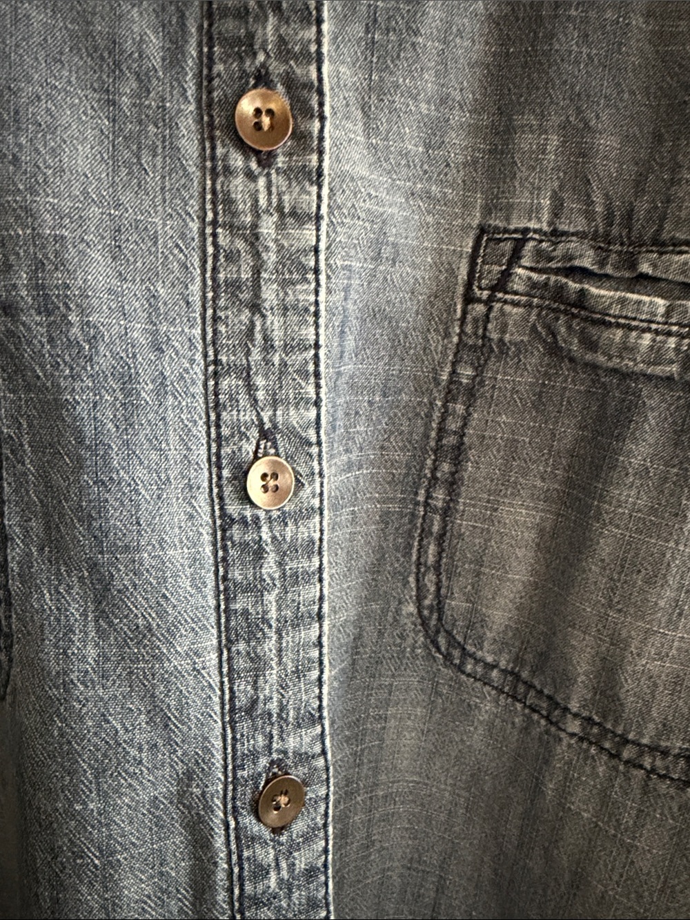 G.H. Bass & Co. Light Blue Denim Button-Down Shirt - Picture 4 of 6